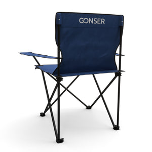 Camping chair set of 4, navy
