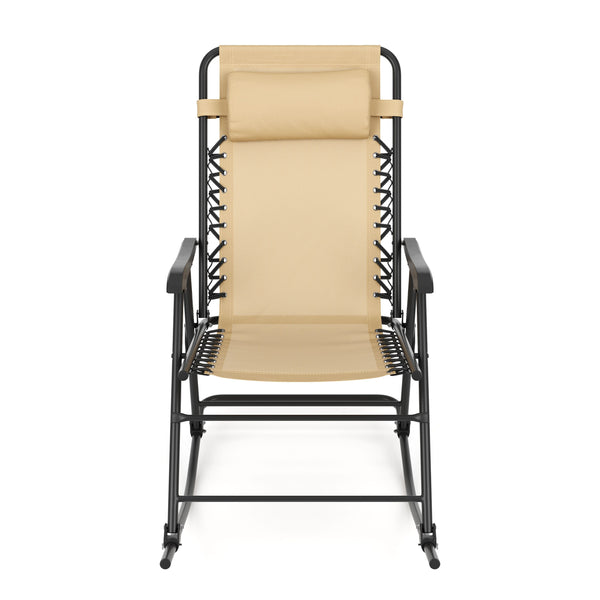 Campingstuhl Schaukelstuhl ADELAIDE klappbar beige