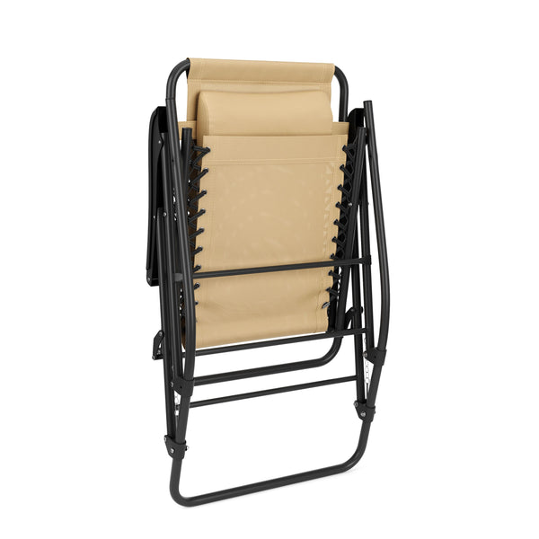Campingstuhl Schaukelstuhl ADELAIDE klappbar beige