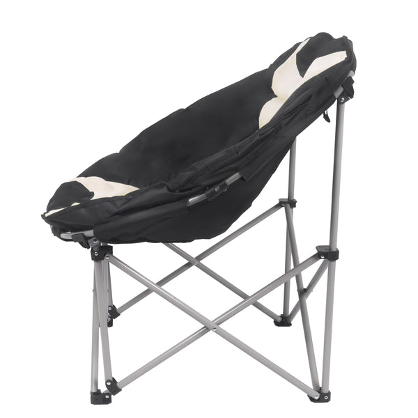 Campingstuhl faltbar schwarz/weiss