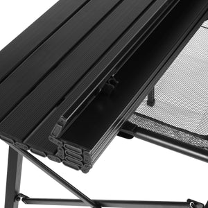 Campingtisch klappbar DOLF 90 x 51 cm schwarz