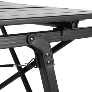 Campingtisch klappbar DOLF 90 x 51 cm schwarz
