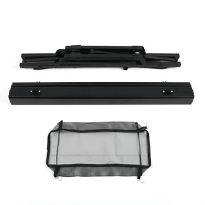 Campingtisch klappbar DOLF 90 x 51 cm schwarz