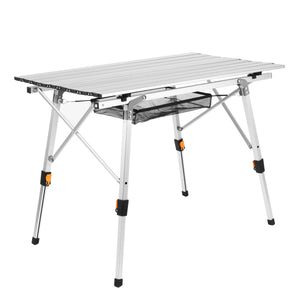Campingtisch klappbar DOLF 90 x 51 cm silber