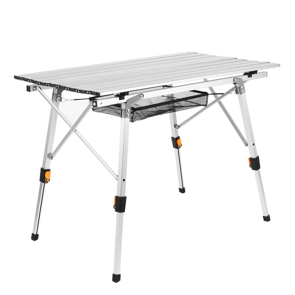Campingtisch klappbar DOLF 90 x 51 cm silber