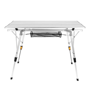 Campingtisch klappbar DOLF 90 x 51 cm silber