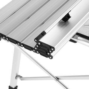 Campingtisch klappbar DOLF 90 x 51 cm silber