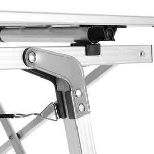 Campingtisch klappbar DOLF 90 x 51 cm silber