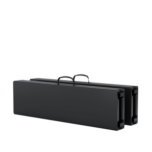 Campingtisch Set klappbar 180 cm schwarz