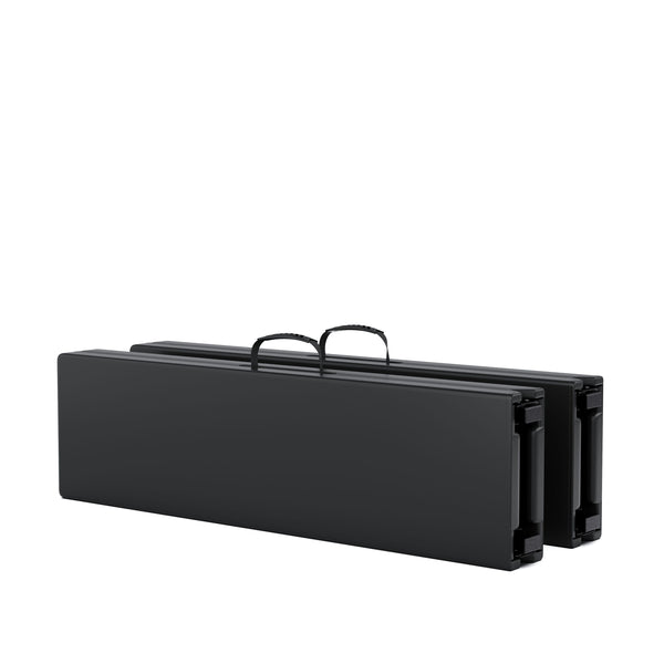 Campingtisch Set klappbar 180 cm schwarz