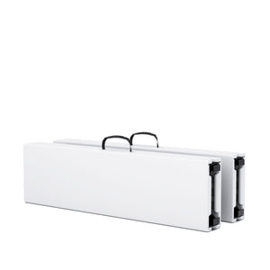 Campingtisch Set klappbar 180 cm weiss