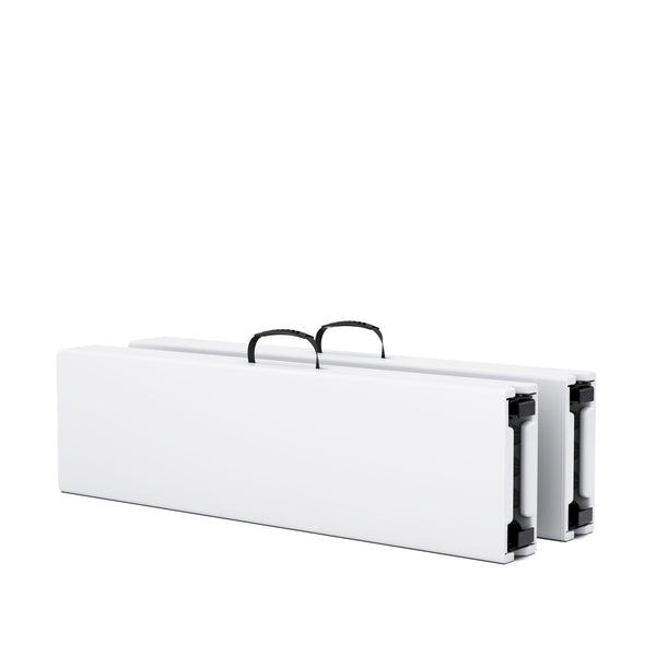 Campingtisch Set klappbar 180 cm weiss