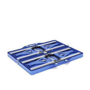 Campingtisch Garnitur klappbar 85 cm blau