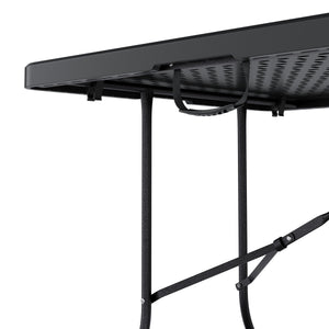 Campingtisch klappbar 180 cm schwarz