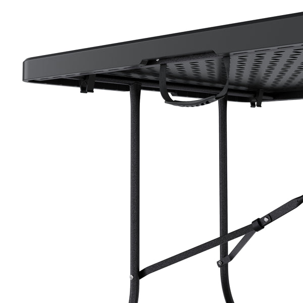 Campingtisch klappbar 180 cm schwarz