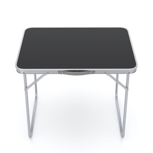 Tavolo da campeggio pieghevole 70 x 50 cm nero