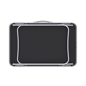 Tavolo da campeggio pieghevole 70 x 50 cm nero