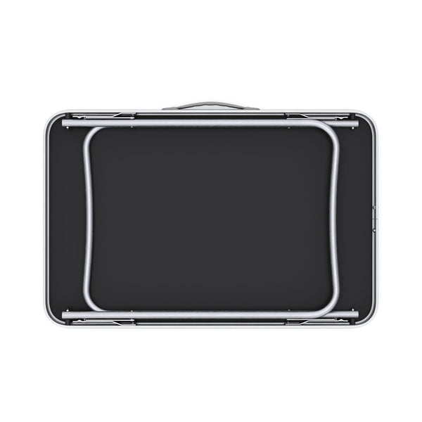 Tavolo da campeggio pieghevole 70 x 50 cm nero