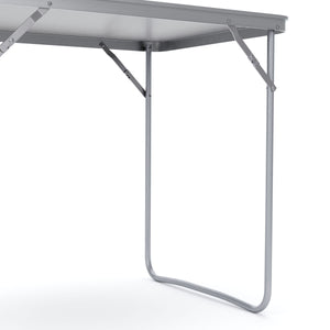 Campingtisch faltbar grau 80 x 70 x 60 cm