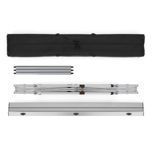 Tavolo da campeggio pieghevole DOLF 120 x 69 cm argento