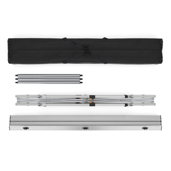 Tavolo da campeggio pieghevole DOLF 120 x 69 cm argento