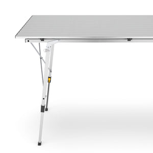 Tavolo da campeggio pieghevole DOLF 120 x 69 cm argento