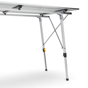 Tavolo da campeggio pieghevole DOLF 120 x 69 cm argento