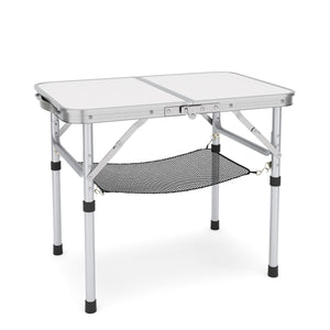 Campingtisch klappbar WILLY 2-fach höhenverstellbar 60 x 40 cm weiss