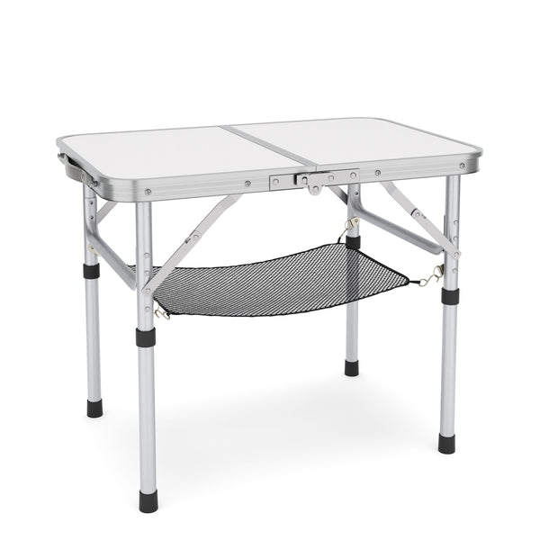 Campingtisch klappbar WILLY 2-fach höhenverstellbar 60 x 40 cm weiss