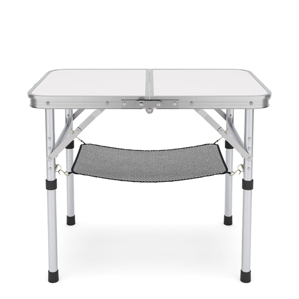 Campingtisch klappbar WILLY 2-fach höhenverstellbar 60 x 40 cm weiss