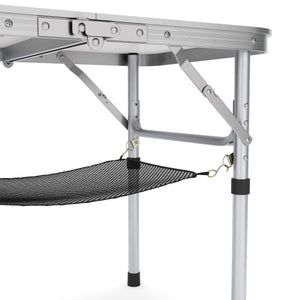 Campingtisch klappbar WILLY 2-fach höhenverstellbar 60 x 40 cm weiss