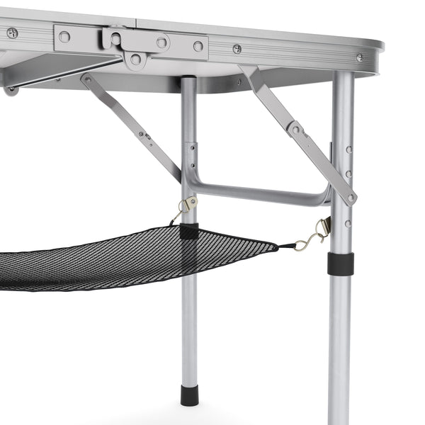 Campingtisch klappbar WILLY 2-fach höhenverstellbar 60 x 40 cm weiss
