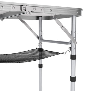 Campingtisch klappbar WILLY 3-fach höhenverstellbar 60 x 40 cm weiss