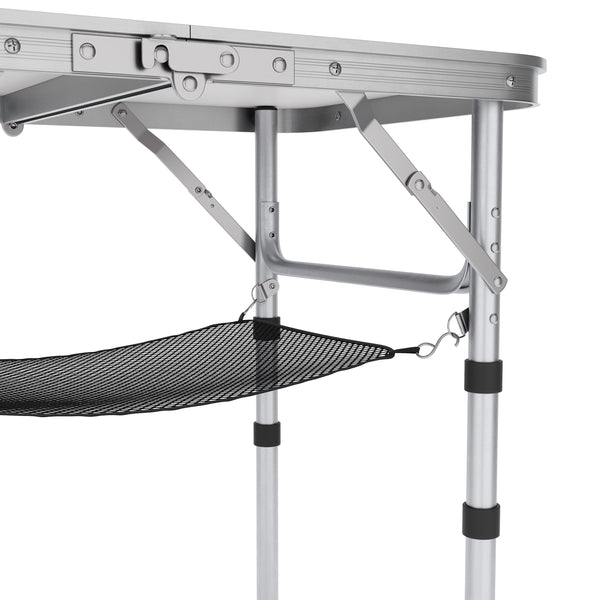 Campingtisch klappbar WILLY 3-fach höhenverstellbar 60 x 40 cm weiss