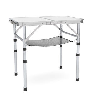 Campingtisch klappbar WILLY 3-fach höhenverstellbar 60 x 40 cm weiss
