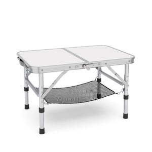 Campingtisch klappbar WILLY 3-fach höhenverstellbar 60 x 40 cm weiss