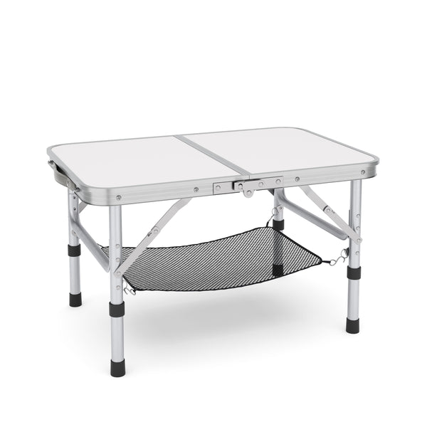 Campingtisch klappbar WILLY 3-fach höhenverstellbar 60 x 40 cm weiss