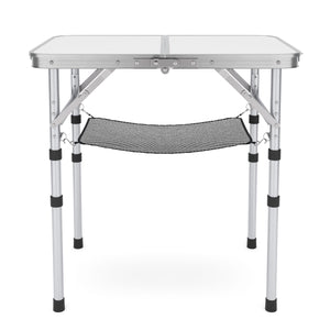 Campingtisch klappbar WILLY 3-fach höhenverstellbar 60 x 40 cm weiss