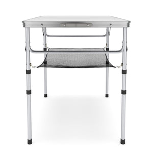 Campingtisch klappbar WILLY höhenverstellbar 90 x 60 cm weiss