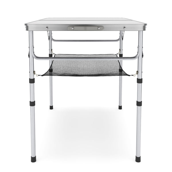 Campingtisch klappbar WILLY höhenverstellbar 90 x 60 cm weiss