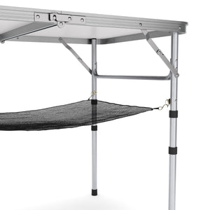 Campingtisch klappbar WILLY höhenverstellbar 90 x 60 cm weiss
