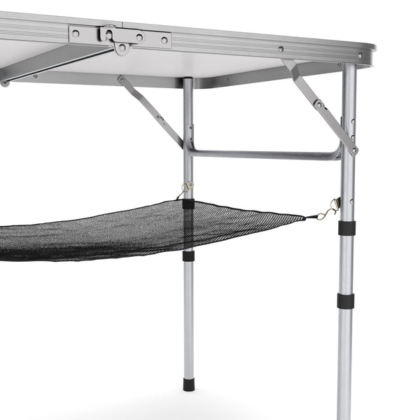 Campingtisch klappbar WILLY höhenverstellbar 90 x 60 cm weiss