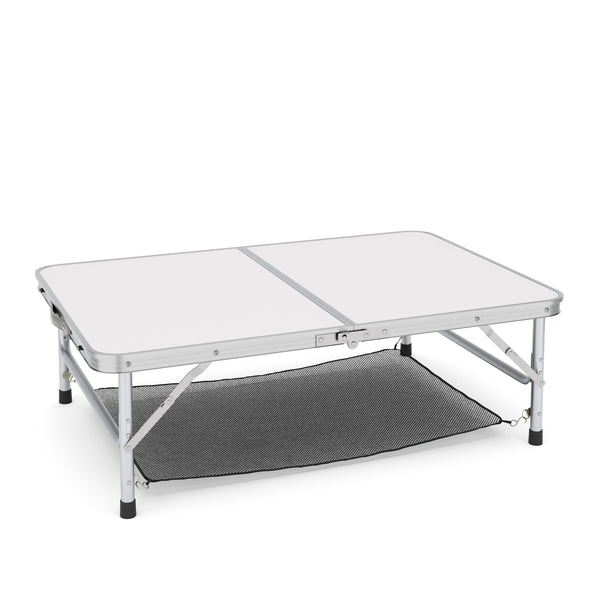 Campingtisch klappbar WILLY höhenverstellbar 90 x 60 cm weiss