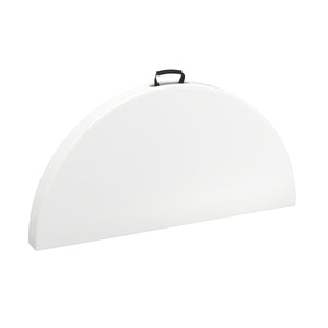 Campingtisch klappbar rund 122 x 74 cm weiss