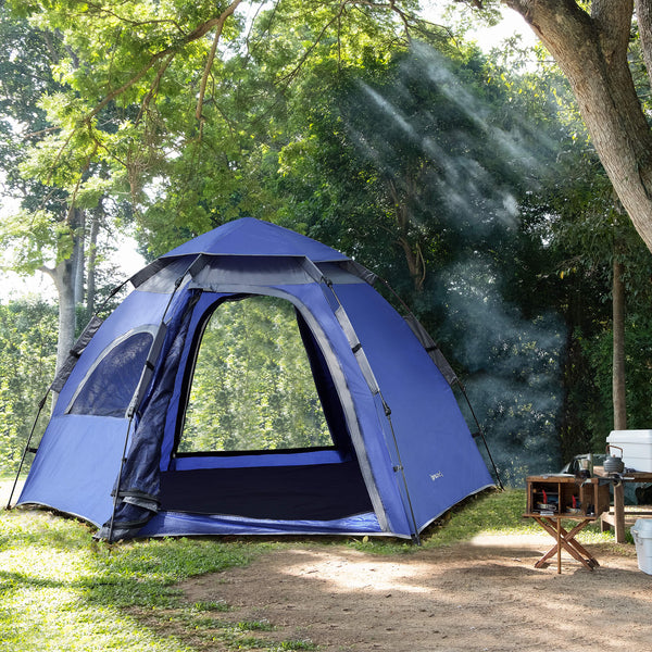Tente de camping Nybro Pop Up Dome 240x205x140cm Bleue 