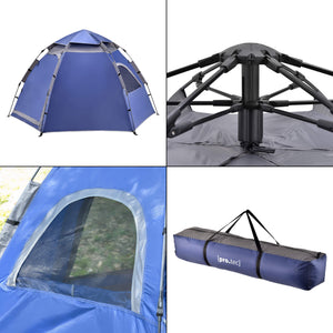 Tente de camping Nybro Pop Up Dome 240x205x140cm Bleue 