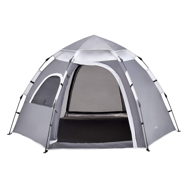 Tente de camping Nybro Pop Up Dome 240x205x140cm Grise