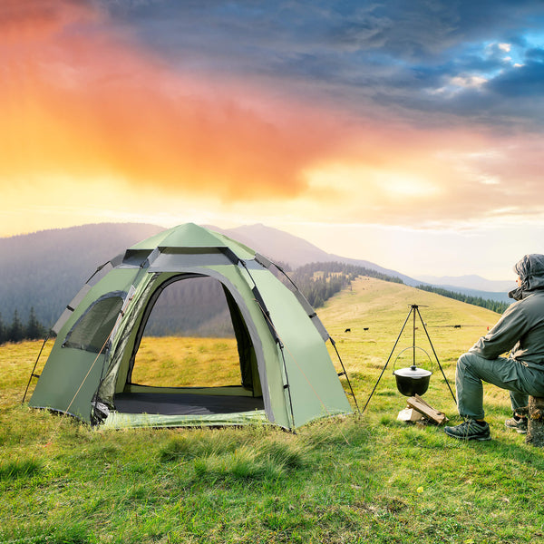Tente de camping Nybro Pop Up Dome 240x205x140cm Verte