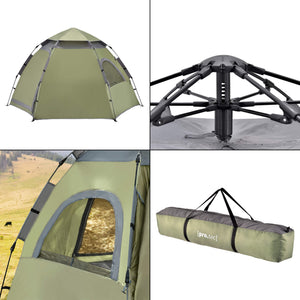 Tente de camping Nybro Pop Up Dome 240x205x140cm Verte