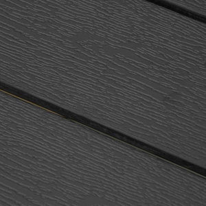 Gartentisch Aluminium Terrasse Holz-Kunststoff Polyholz schwarz